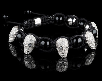 Jewellbox Elegante braccialetto da uomo in pelle intrecciata nero e rosso, regalo casual perfetto in elegante confezione per lui