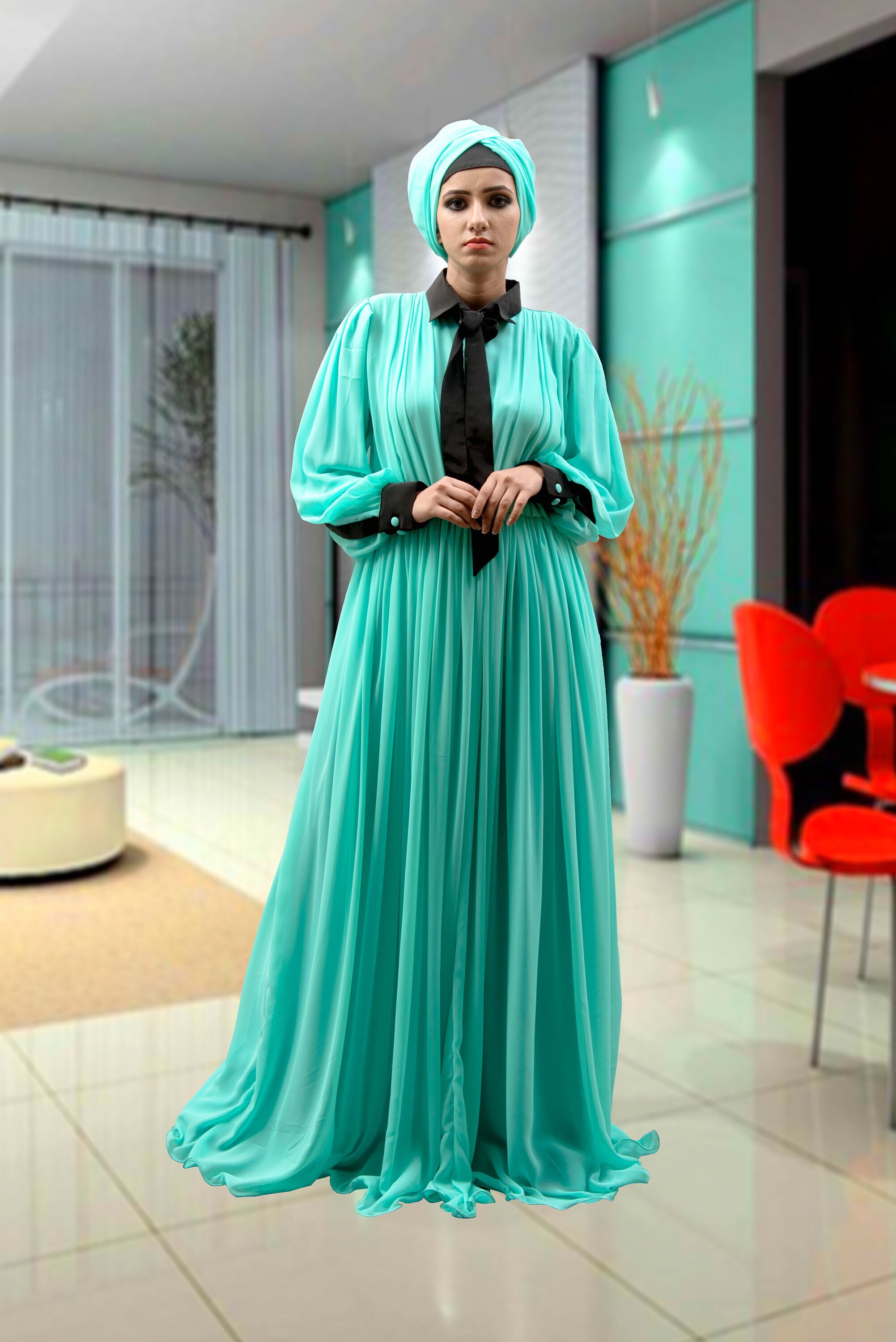 Mint abaya best sale