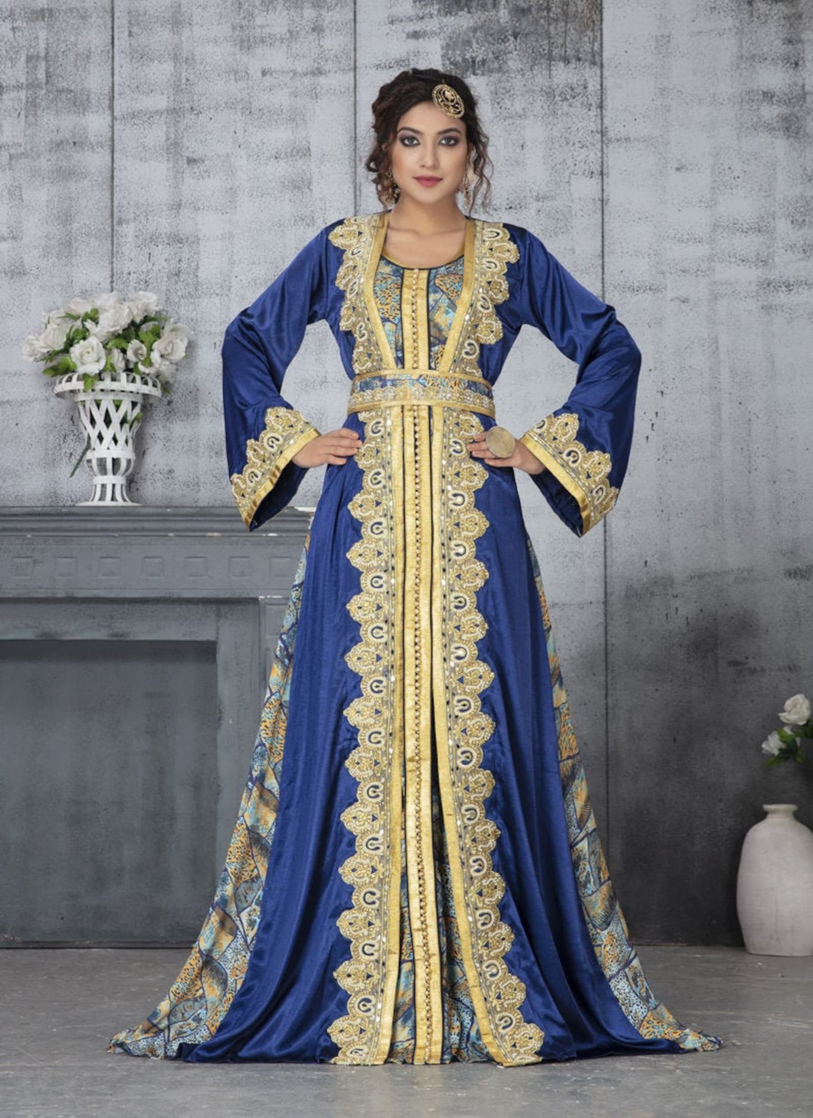 Designer Embroidery Moroccan Kaftan for women moroccan caftan Etsy