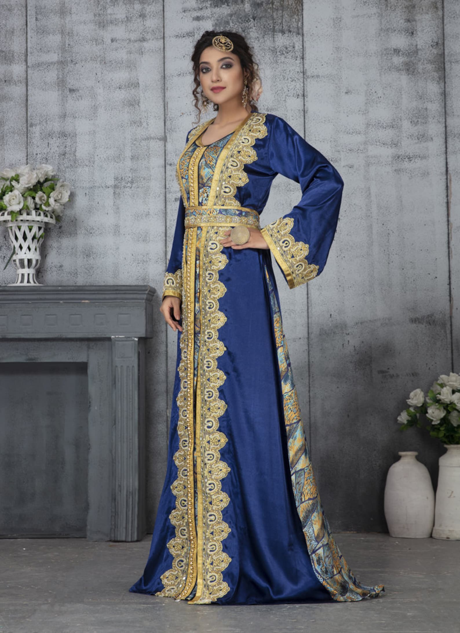 Designer Embroidery Moroccan Kaftan for women moroccan caftan | Etsy