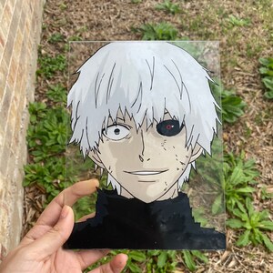 Kaneki Ken 8x6 Glass Painting Etsy Kaneki Ken 8x6 Glass Painting Etsy