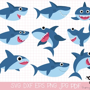 Paquete de tiburón svg, pez tiburón svg, diseño de tiburón svg, animal svg, tiburón bebé svg, tiburón bebé, gran tiburón blanco svg, png, archivos cortados