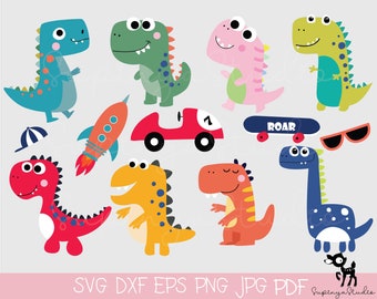 Dinosaur Big Bundle Pack, Dinosaur SVG, Dinosaurs Clipart, Svg Files, T-Rex SVG, Dinosaur Cut Files