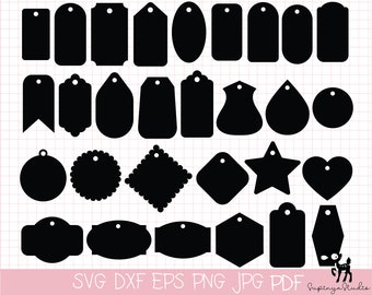 29 Tag SVG,Tags SVG Bundle,Tags Template,DXF,Label,Cloth,Gift,Custom,Cut File,Handmade,Cricut,Silhouette,Instant download