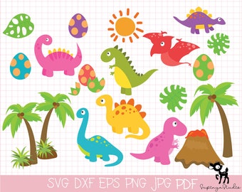 Dinosaur Big Bundle Pack, Dinosaur SVG, Svg Files,Dinosaurs Clipart,T-Rex SVG, Dinosaur Cut Files