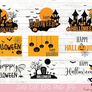 Happy halloween, Halloween Svg Bundle, Halloween Vector, Sarcastic Svg,Witch Svg , Ghost Svg, Haunted Svg ,Silhouette, Cricut