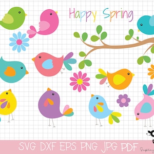 Oiseaux svg, Bird Svg Bundle, Birds Svg, Bird Silhouette Svg, Love Birds Svg, animaux, oiseaux colorés svg, fichier d’impression d’oiseaux, svg imprimable