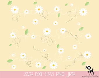 Daisy SVG, Wildflower SVG, Daisy Clipart,Flower SVG, Spring svg, flower svg, floral svg, cut file for cricut , Téléchargement numérique