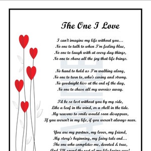 Printable Poem About Love, Poem for Girlfriend, Valentine Poem,  DIGITAL DOWNLOAD, Marriage Proposal, Poem For Boyfriend, Verse About Love,