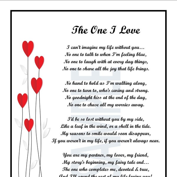 Love Poem - Etsy