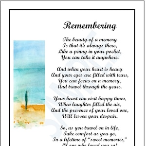 Digital Memorial Poem,  Digital Sympathy Poem, Loss of Husband Wife,  Digital Remembrance Poem, Funeral Gift Present, Husband Memorial Poem,