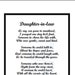 Poem for My Daughter in Law, DIGITAL DOWNLOAD, Daughter in Law Gift ...