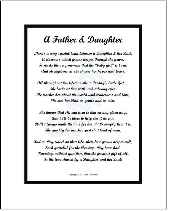 Birthday poem for sales father from daughter