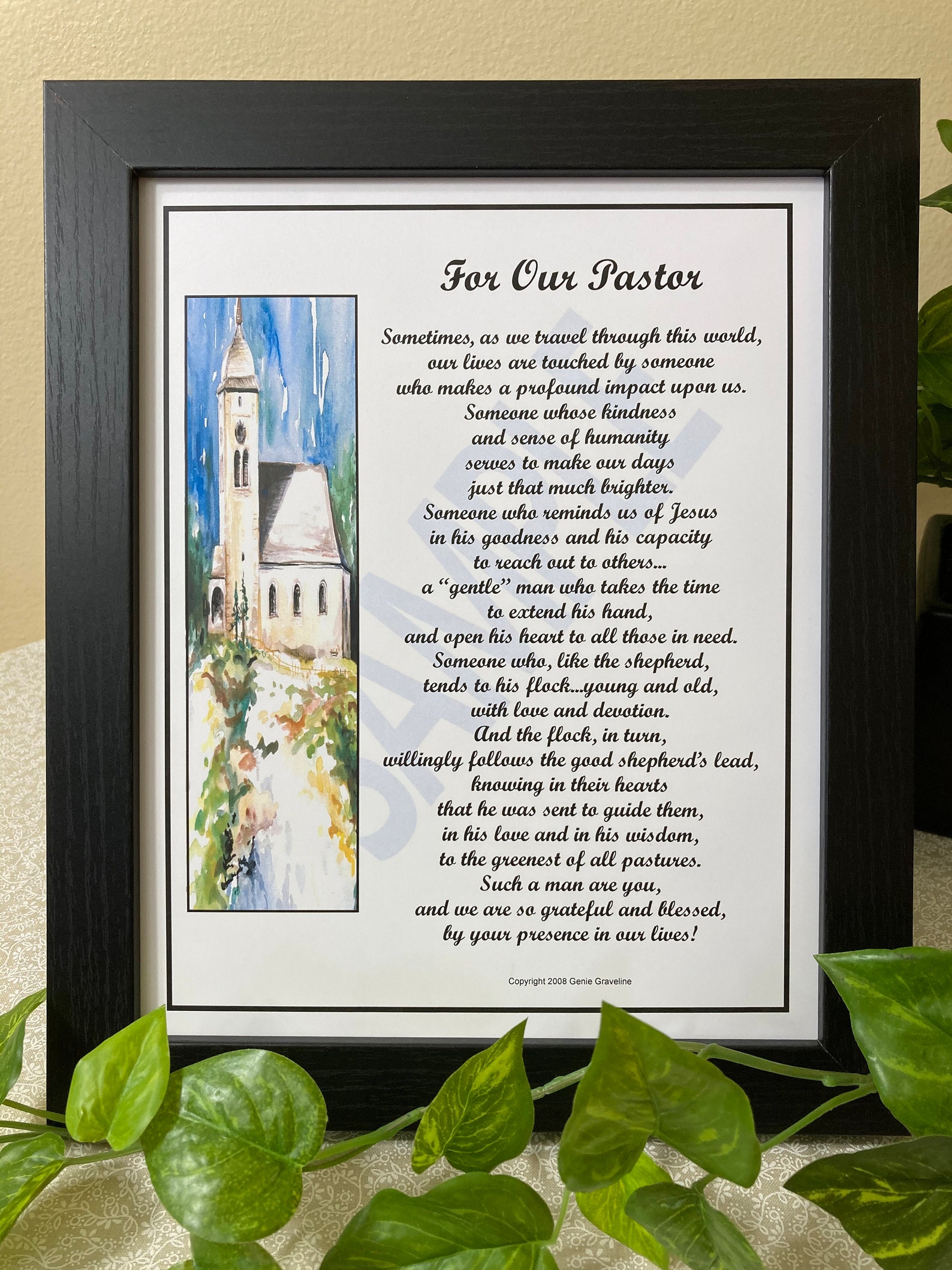 Pastor Poem-Instant Download-Pastor Gift-Pastor Thank | Etsy
