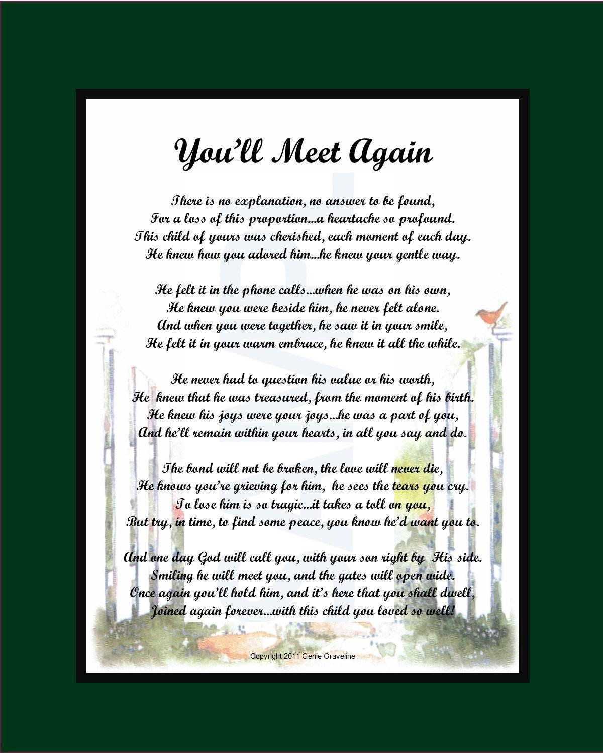 Son Memorial, Loss of Son, DIGITAL DOWNLOAD death of Son, Son Bereavement Remembrance Print Poem ...