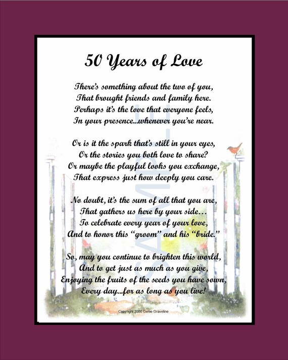 50 Years of Love-instant Download 50th Wedding Anniversary | Etsy