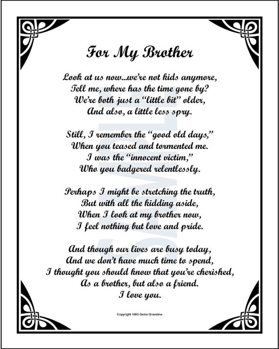 in　Birthday　Brother's　India　DOWNLOAD　Poem　Buy　A　Online　DIGITAL　for　My　Etsy