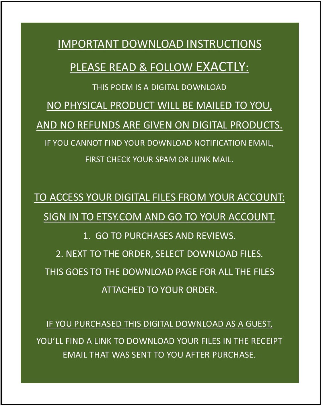 Sentimental Father Poem, DIGITAL DOWNLOAD, Gifts for Fathers, Father ...