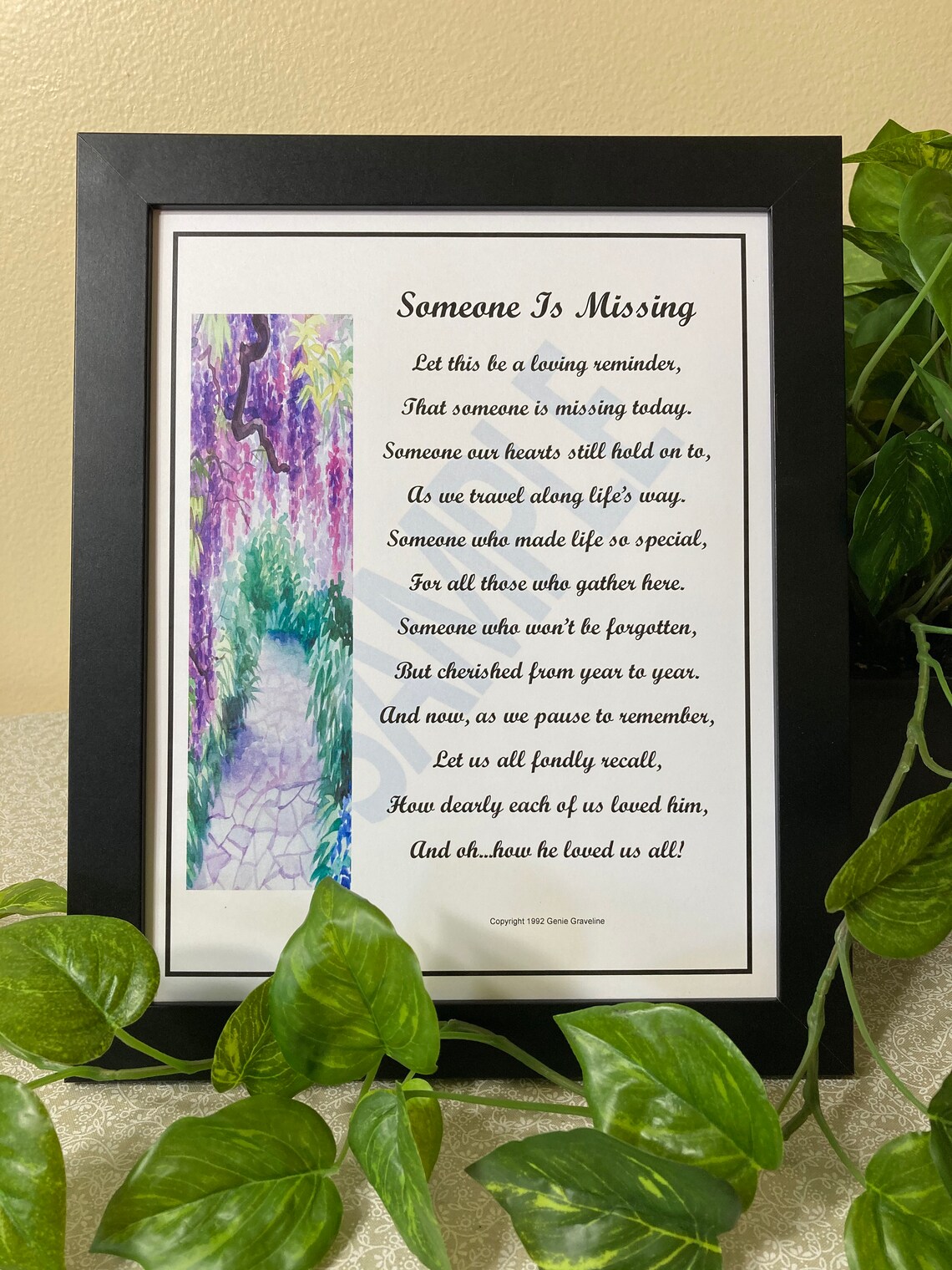 Memorial Poem UNFRAMED DIGITAL DOWNLOAD Bereavement - Etsy