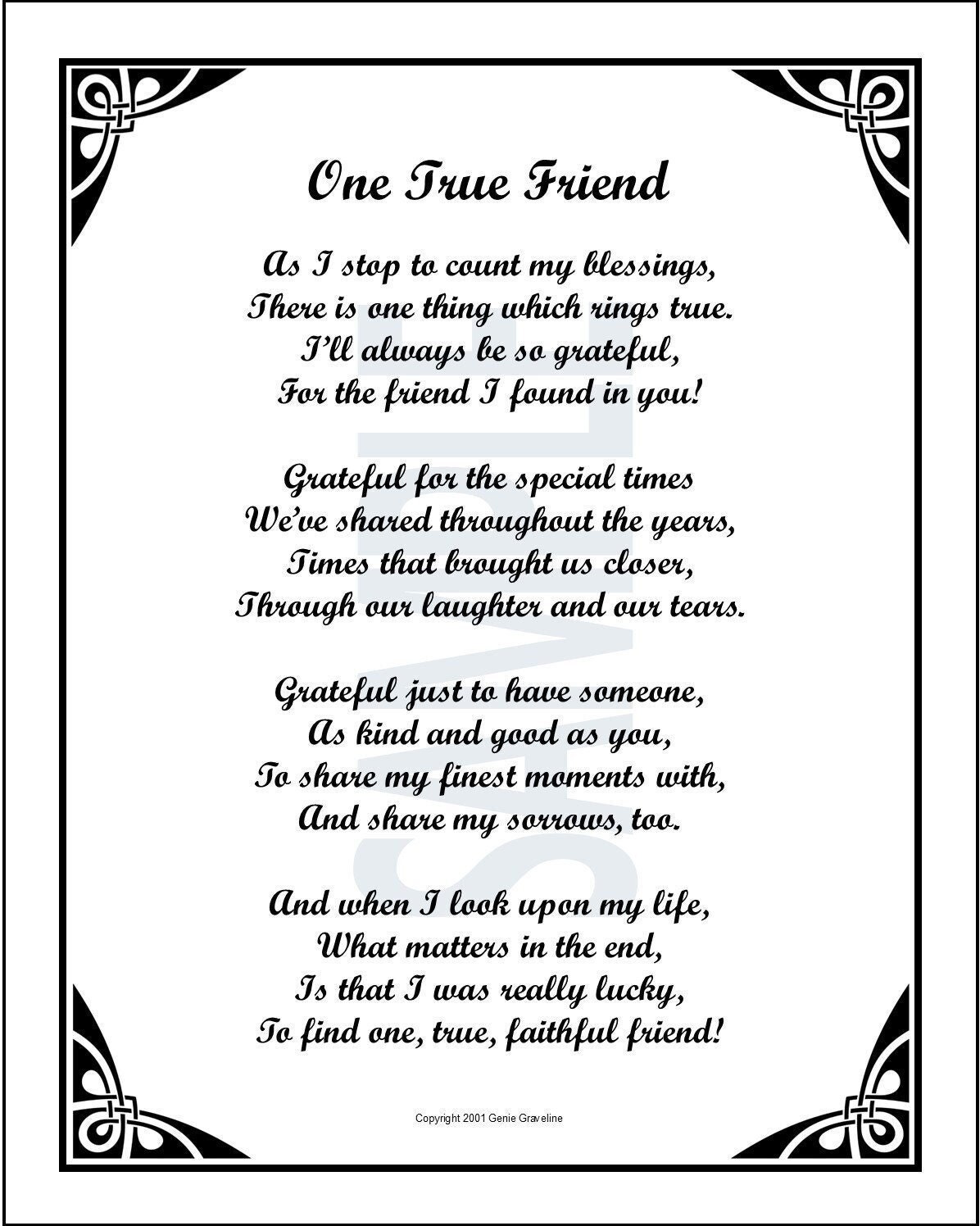 nice poems for friends