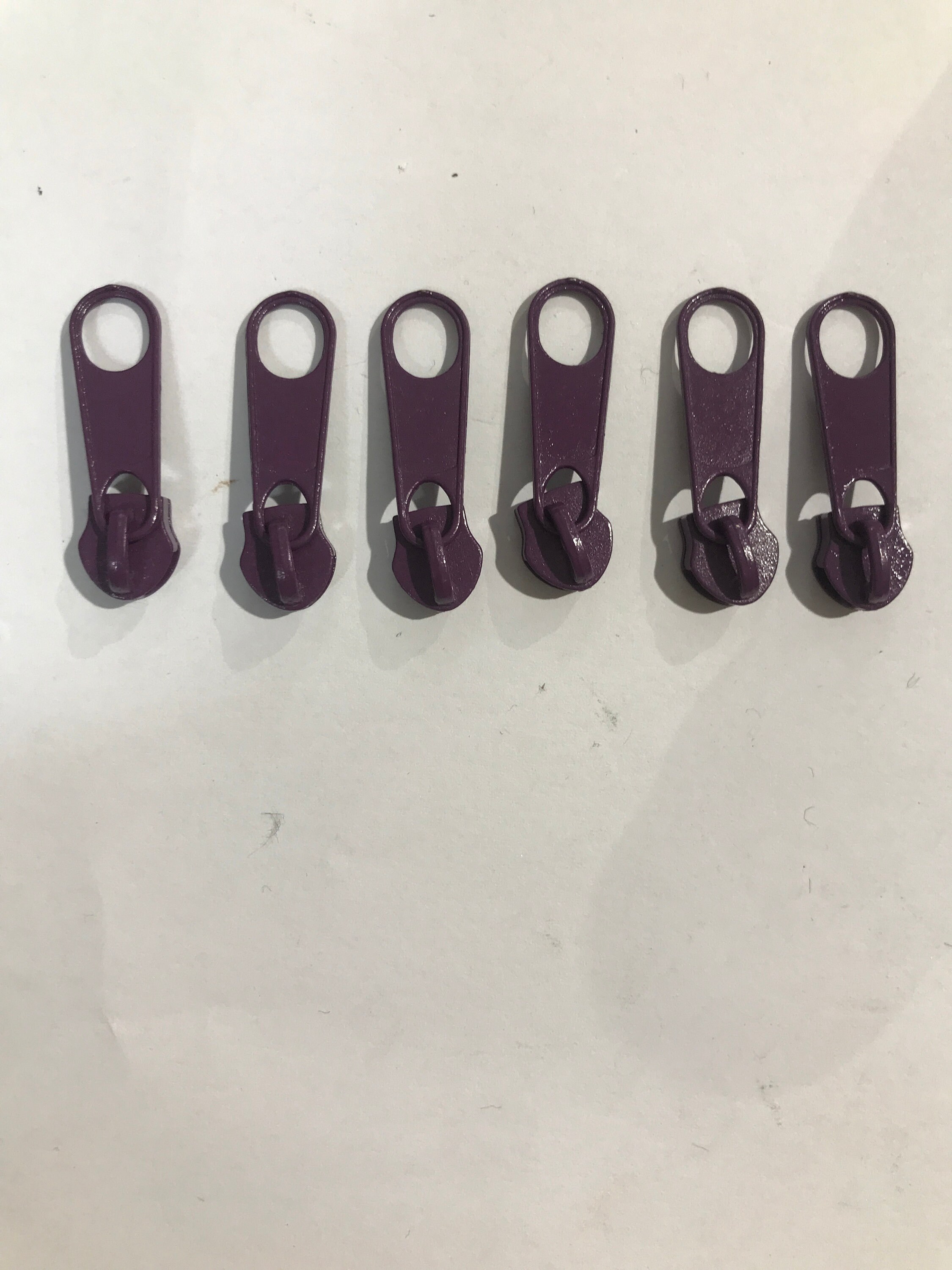 6 Pack Zip Slider PULLER Autlock Pull NYLON 10 fastenings for Etsy