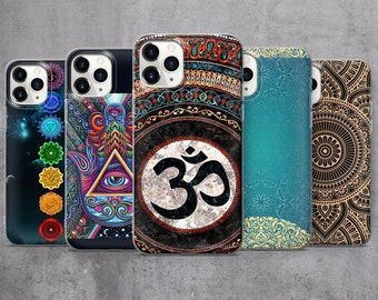 Mandala OMM Phone Case For iPhone Samsung Huawei Realme Honor Asus Xiaomi Realme Oneplus Pixel Oppo