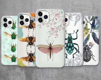 Bug Insect Phone Case Cover for iPhone 16 Pro, 15, 14, 13, 12, 11, Google Pixel 9, 8, 7A, 6A, Samsung S24 Ultra, S23, S22
