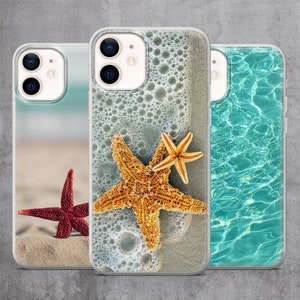 Ocean Starfish Phone Case for iPhone 16 Pro, 15, 14, 13, 12, 11, Google Pixel 9, 8, 7A, 6A, Samsung S24 Ultra, S23, S22