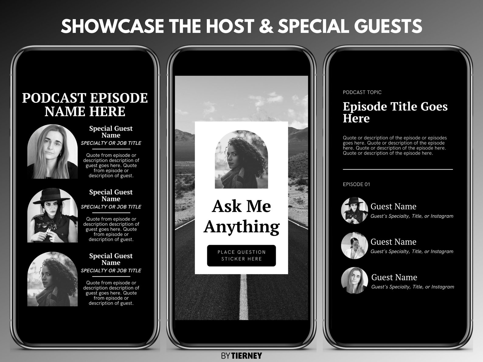 50 Black & White Instagram Story Templates for Canva IG Template Bundle