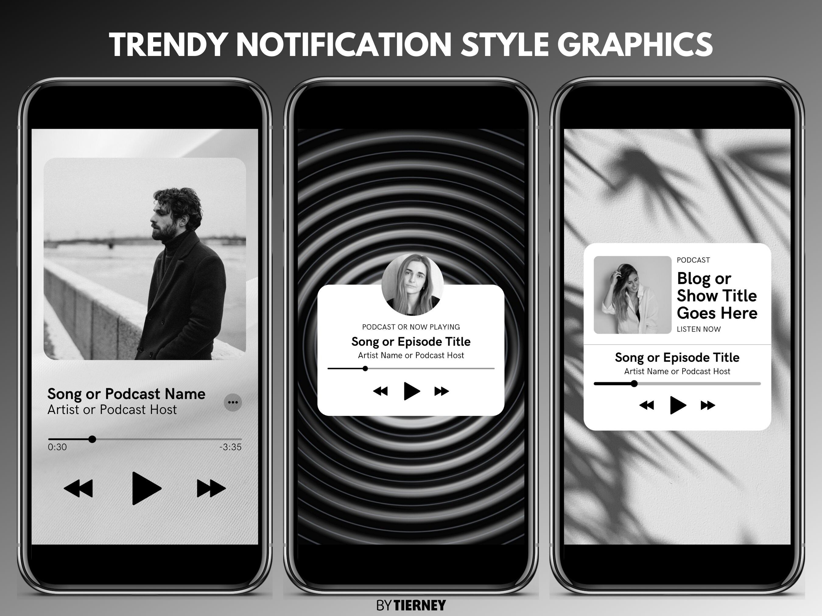 50 Black White Instagram Story Templates For Canva IG Etsy UK