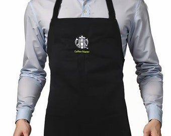 Starbucks Barista Limited Aprons - Black color - Coffee Master - Adult Size Cotton Poly Mix