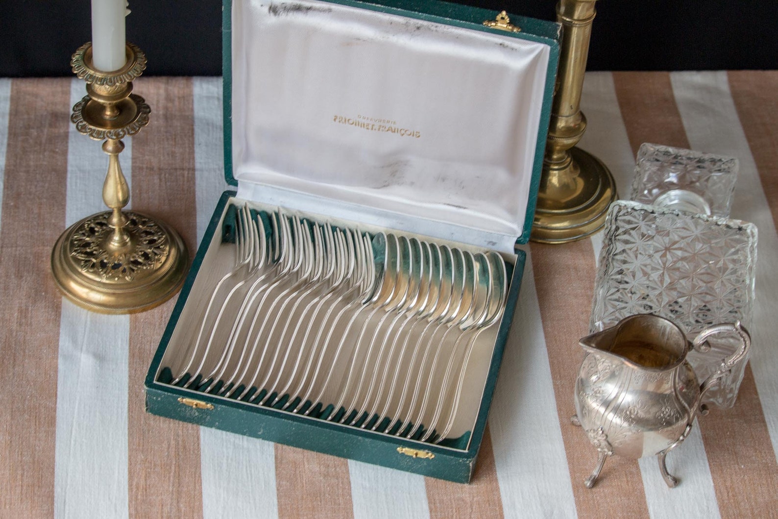 Full Cutlery Set Forks and Spoons 23 by François Frenais Etsy