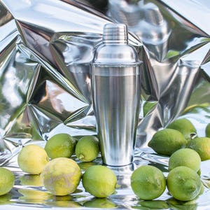 Cocktail shaker metal 0.7 liter Vintage Barware for your margarita