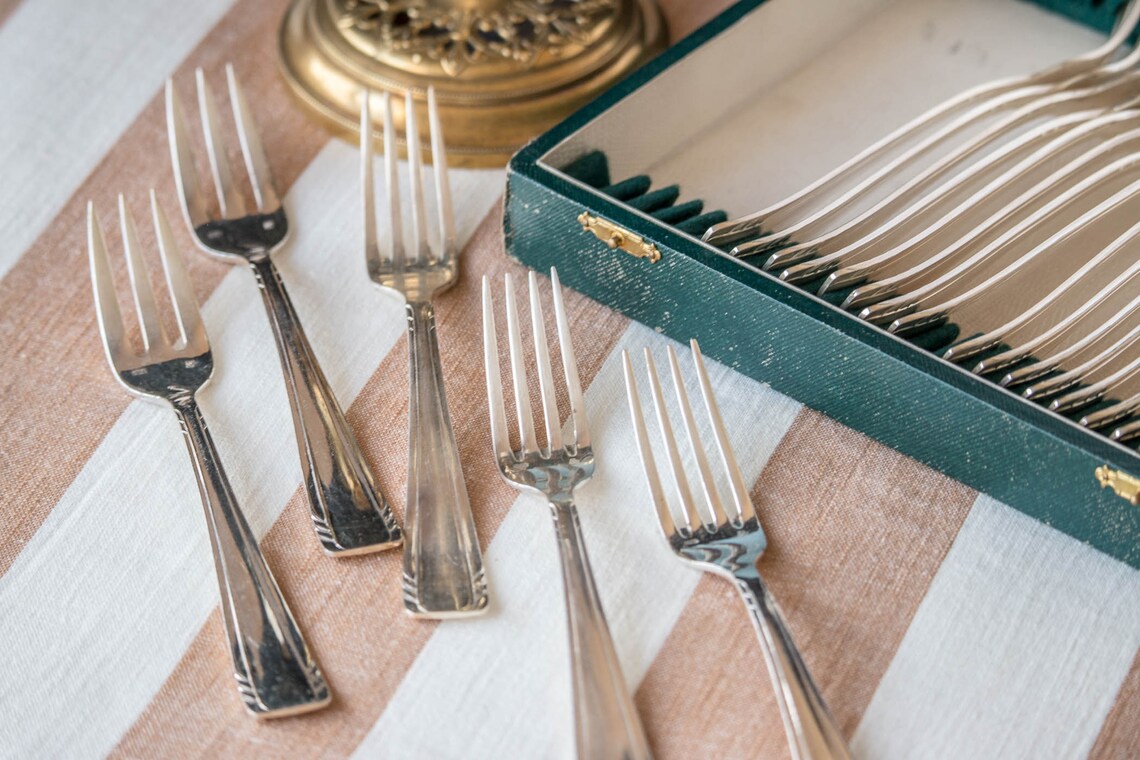Full Cutlery Set Forks and Spoons 23 by François Frenais Etsy