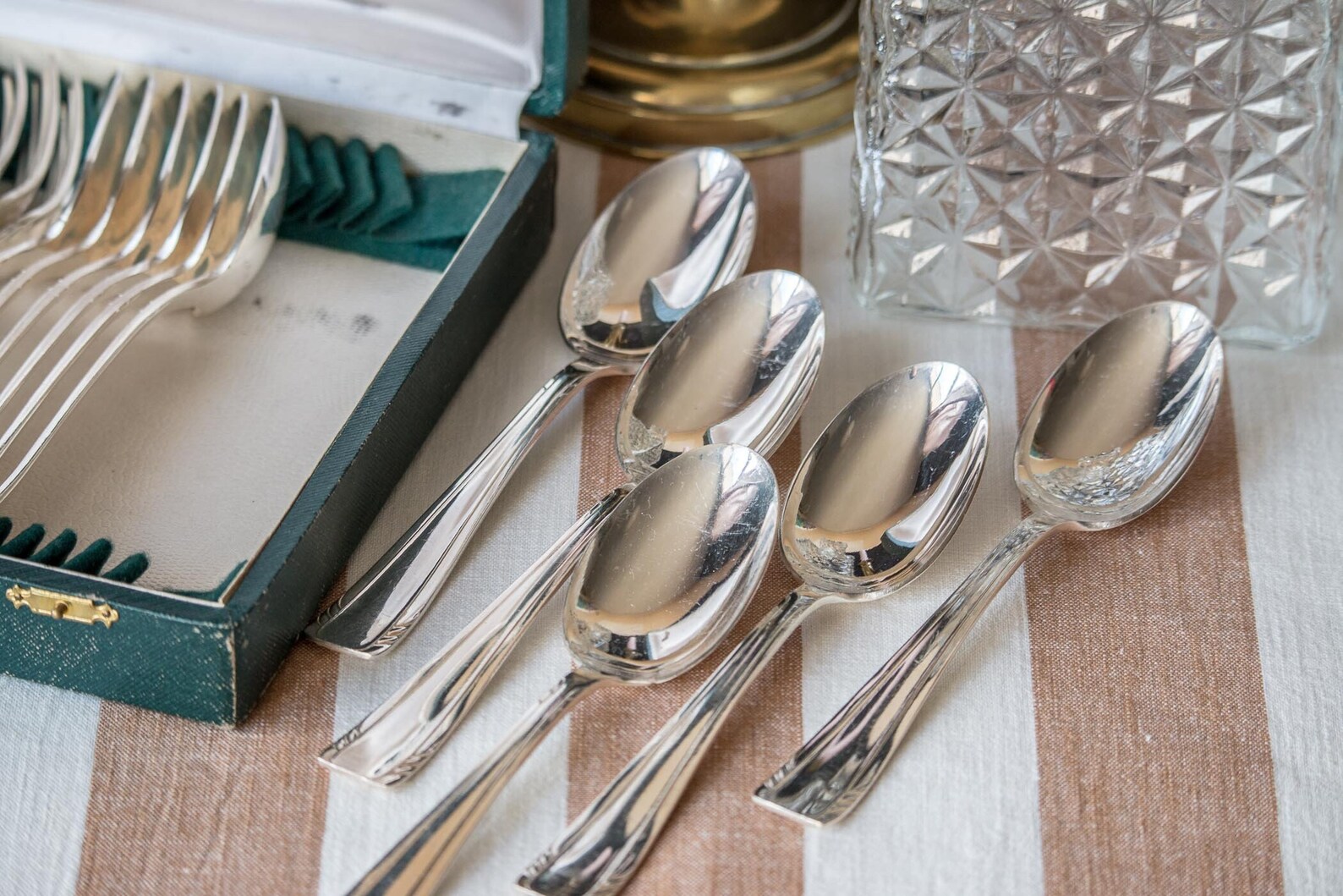 Full Cutlery Set Forks and Spoons 23 by François Frenais Etsy