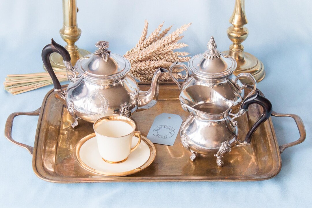 Coffee Pot Sugar Bowl Milk Jug Coffee Set by Boulenger 3 Etsy