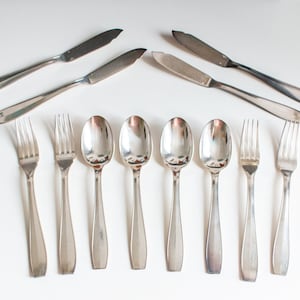 12 pcs Christofle Dining Set  silver plated Model set vintage serveware vintage silverware French Art Deco