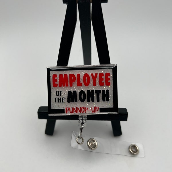 Employee of the Month Runner-Up Nurse Badge Reel  • Badge Reel• Health Care Badge Reel • Medical Professional Badge Reel• Funny•