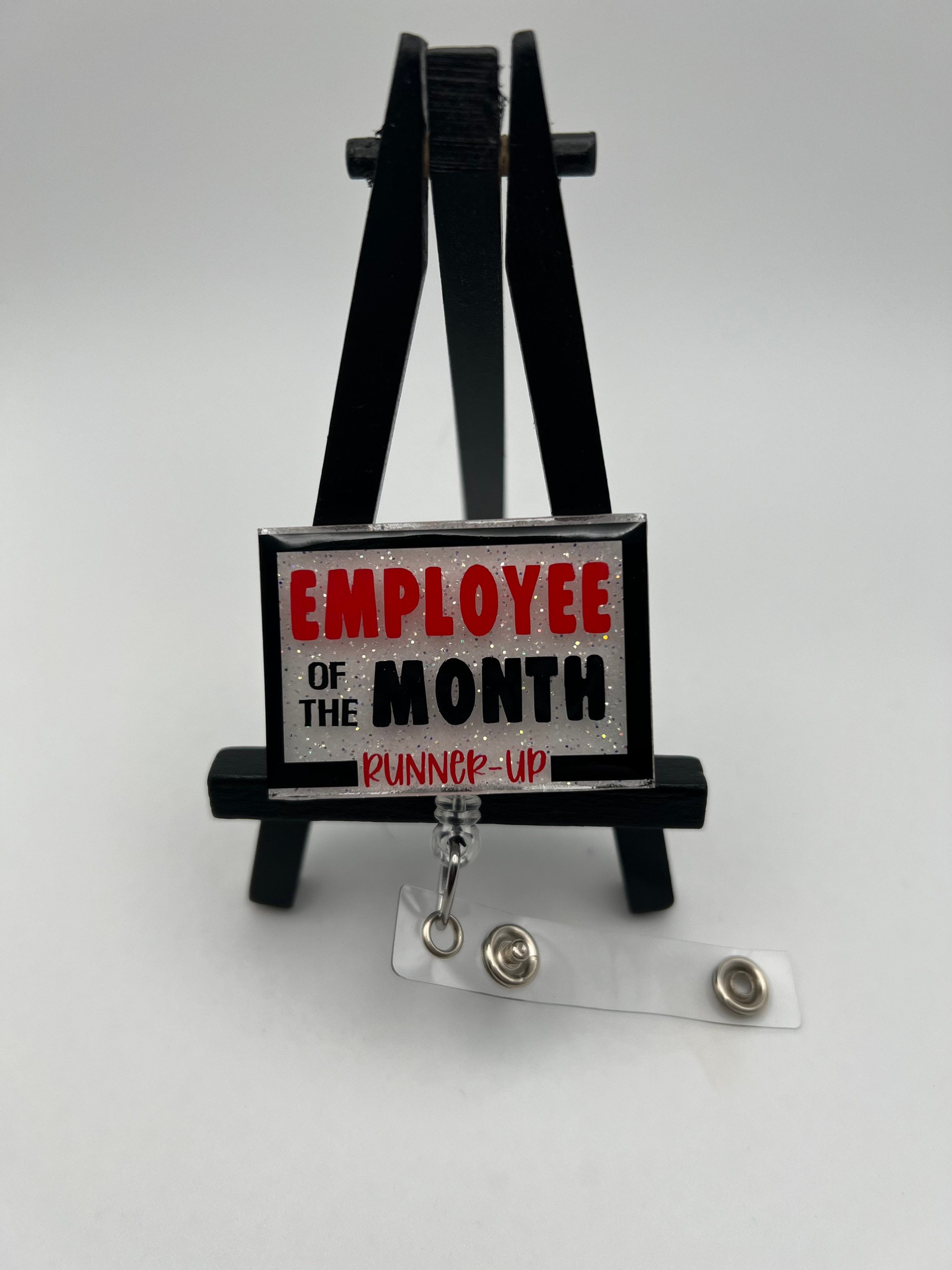 Employee of the Month Runnerup Nurse Badge Reel Badge Reel Etsy