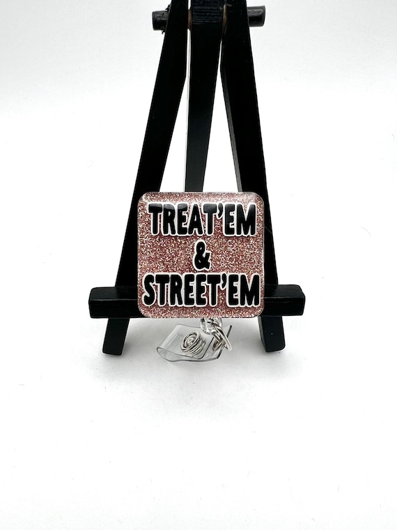 Treatem & Streetem Nurse Badge Reel Badge Reel Health Care Badge