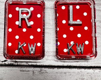 Red Polkadot  Xray Markers Lead Initial Radiology Tech Gift Set