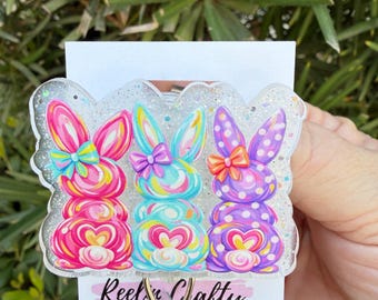 Easter Bunnies Funny Nurse Badge Reel, Sarcastic badge holder for keys, Sassy ID Holder, Healthcare Worker Gift, Cute Mental Health Badge