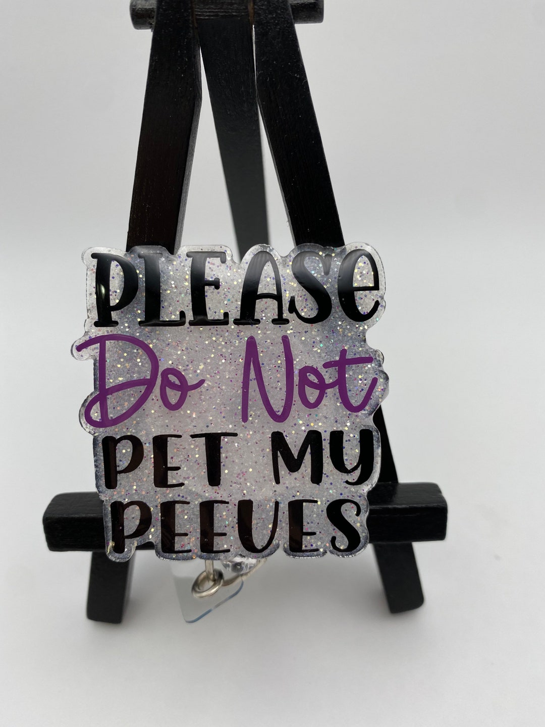 Please Do Not Pet My Peeves Badge Reel Nurse Badge Reel Health Care