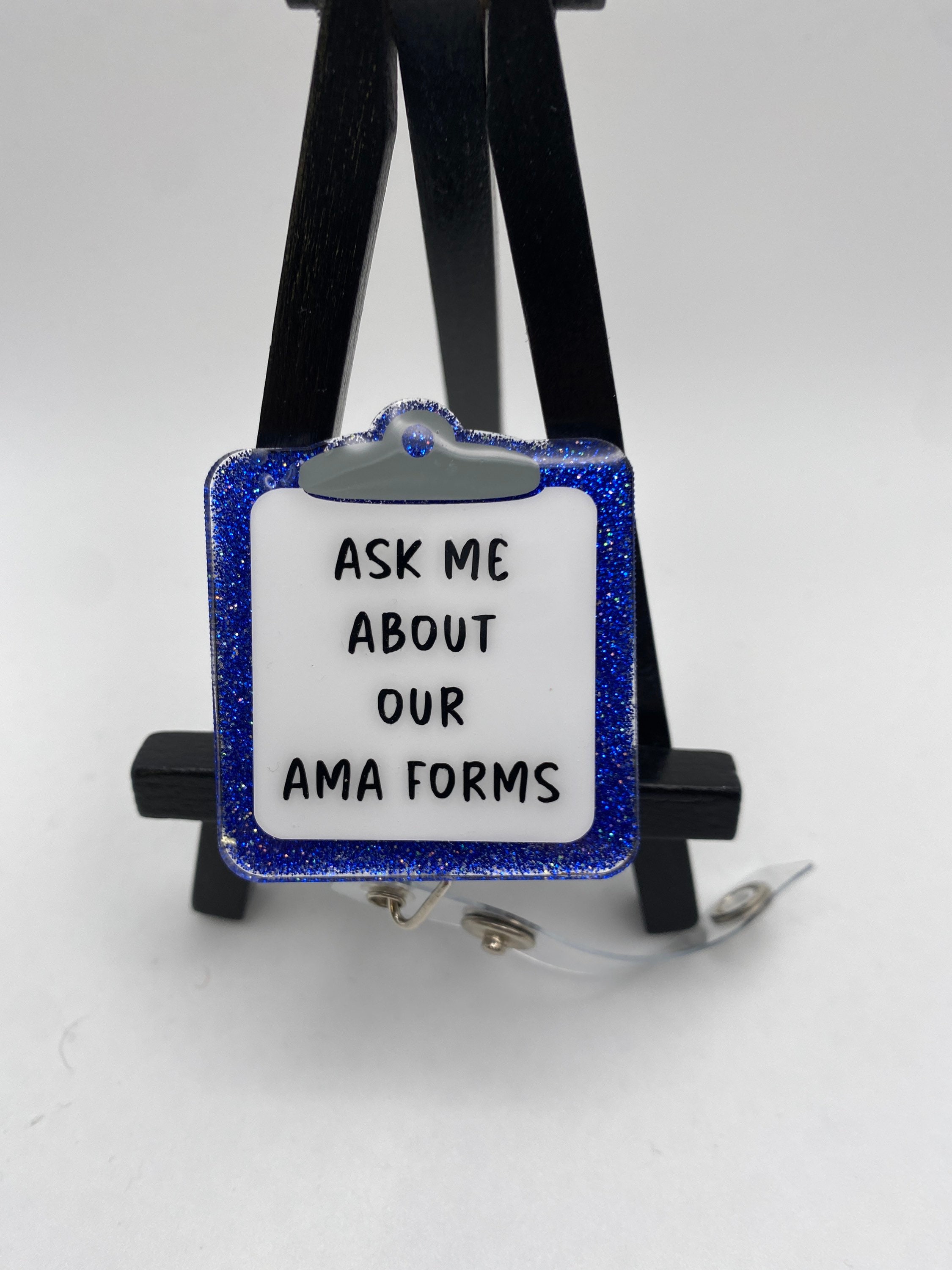 Ask Me About Our AMA Forms Nurse Badge Reel Health Care Badge Reel Medical  Professional Badge Reel Funny Blue -  Canada