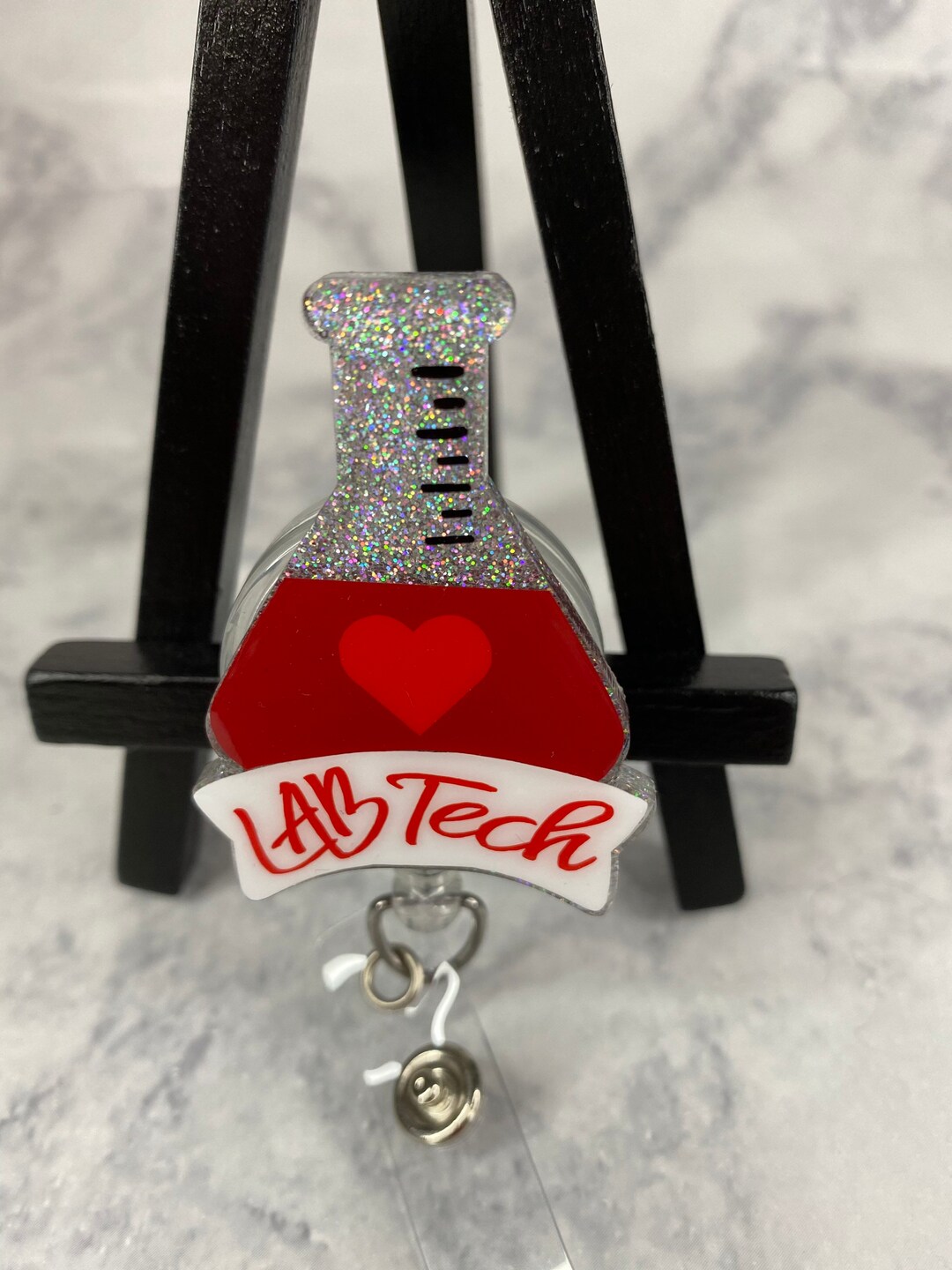 Lab Tech Badge Reel Badge Reel Health Care Badge Reel Medical