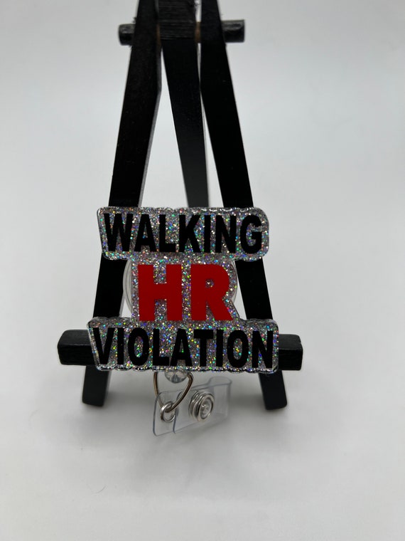 Badge Reel Walking HR Violation ID Holder Retractable Nurse
