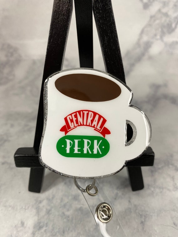 Buy Central Perk Mug Badge Reel Nurse Health Care Medical