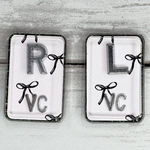 Pink and Black Bow Xray Markers Lead Initial Radiology Tech Gift Set