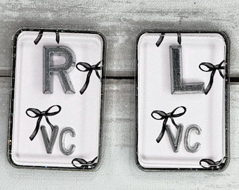 Pink and Black Bow Xray Markers Lead Initial Radiology Tech Gift Set