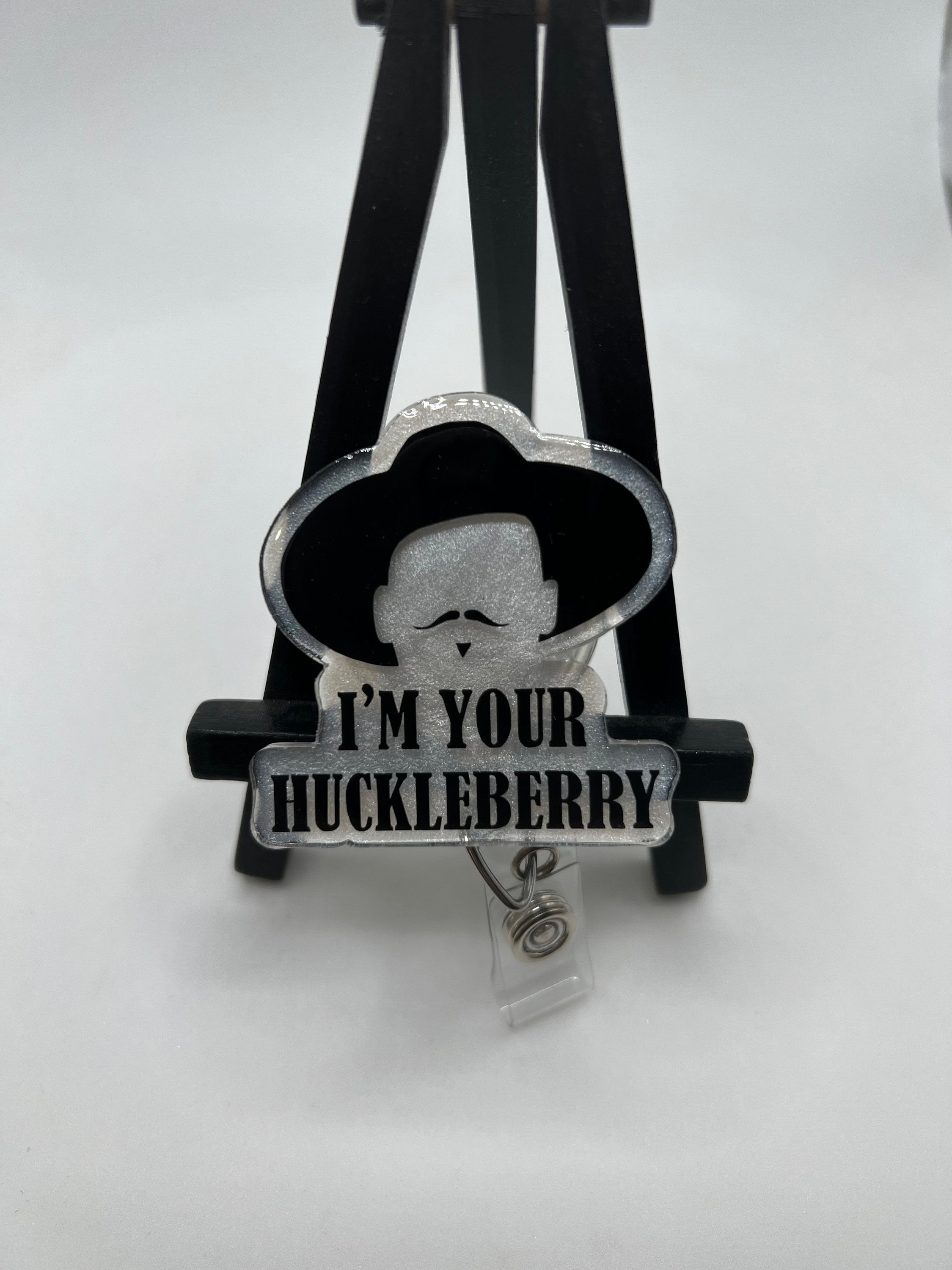Badge Reel Im Your Huckleberry ID Holder Retractable Nurse Healthcare Reel  Clip Medical Worker Funny Personalized OT PT Technician Teacher -  UK